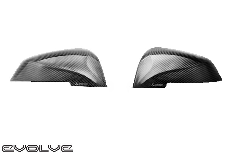 Akrapovic Carbon Fibre Gloss Wing Mirror Covers - BMW 2 Series F87 M2 - Evolve Automotive